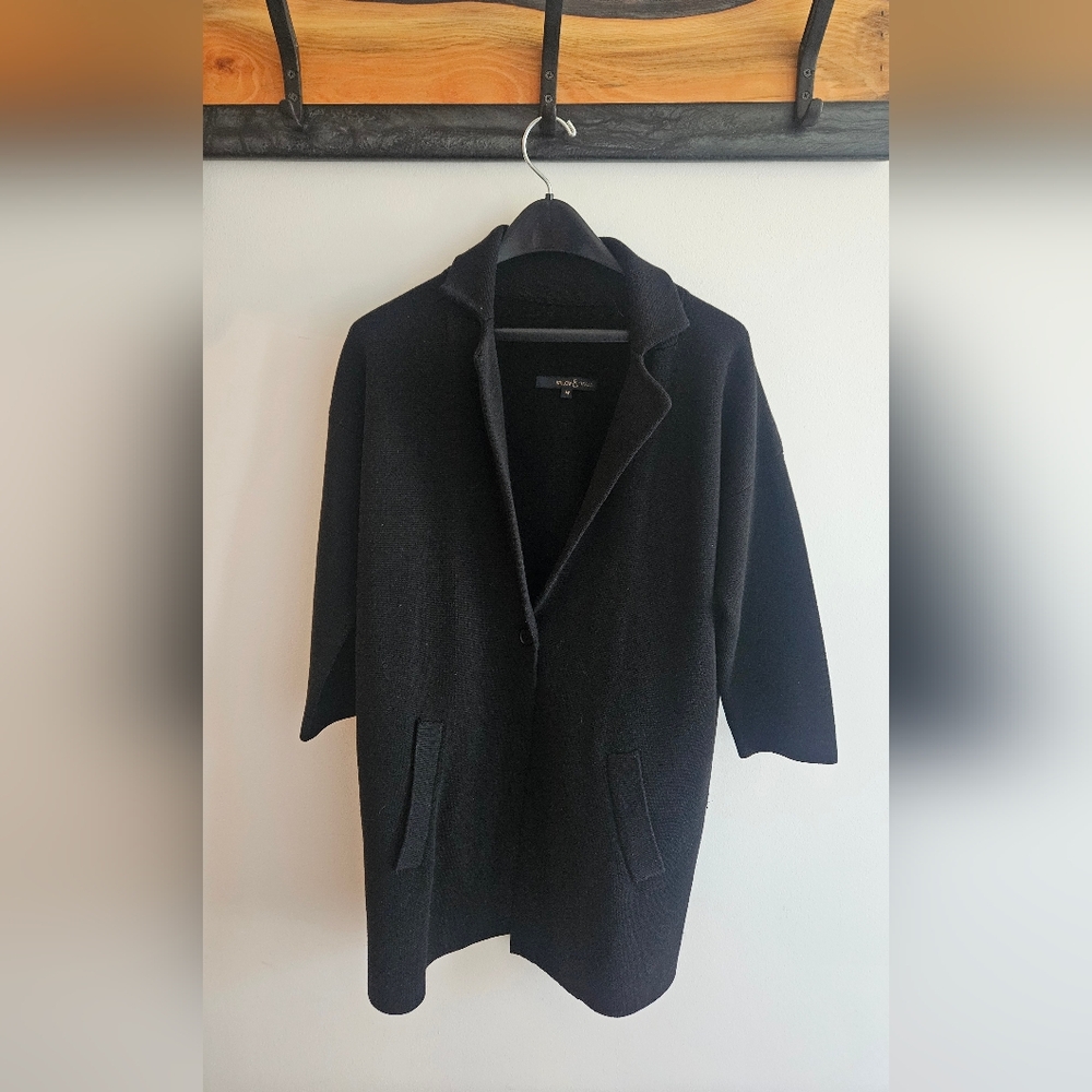 Willow & Thread Women's 3/4 Sleeve Thick Knit Jacket